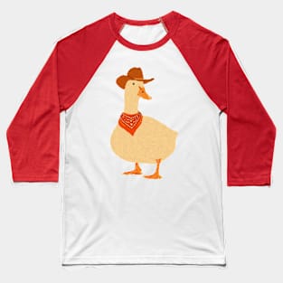 Bo The Cowboy Duck Baseball T-Shirt